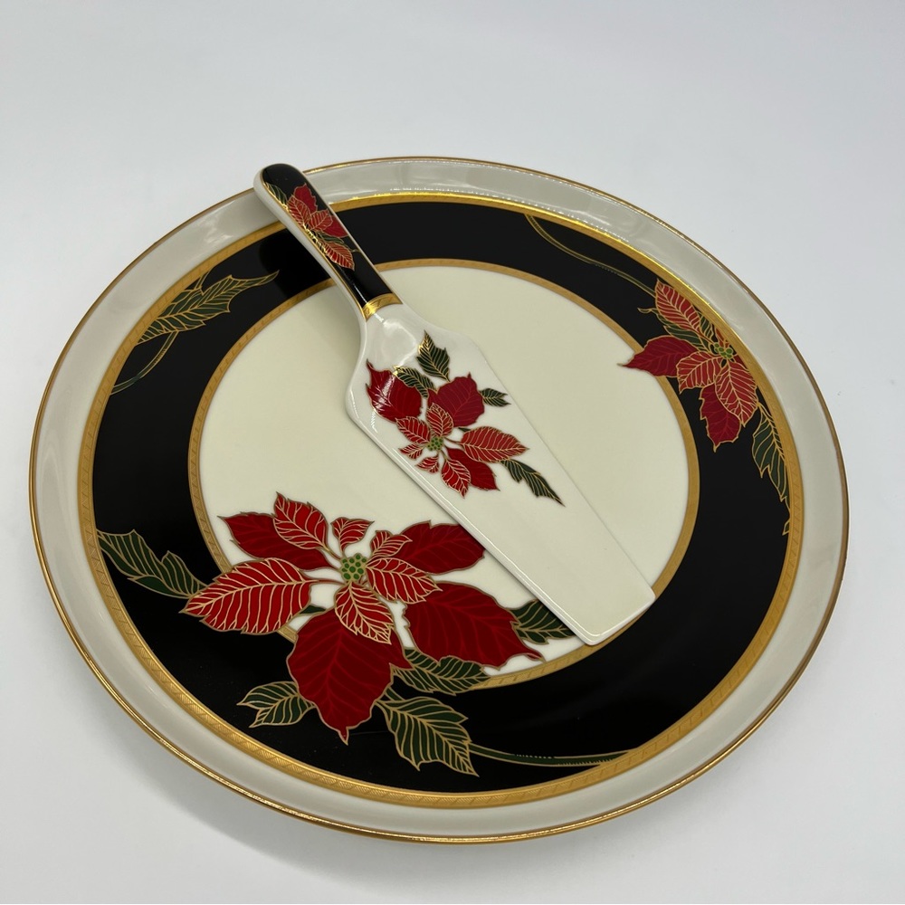 Mikasa Christmas Cake Plate and Server